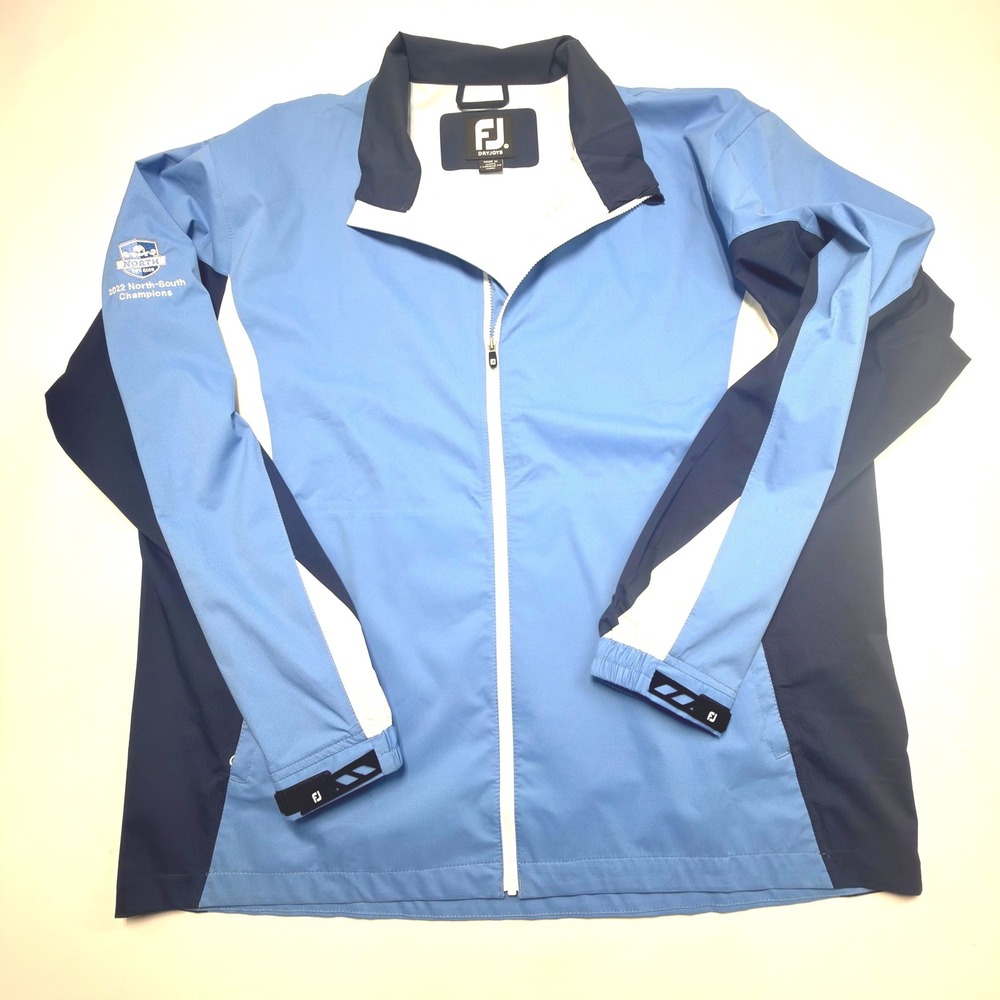 FootJoy DryJoys HydroLite Golf Jacket Mens XL Blue North South - Picture 2 of 11